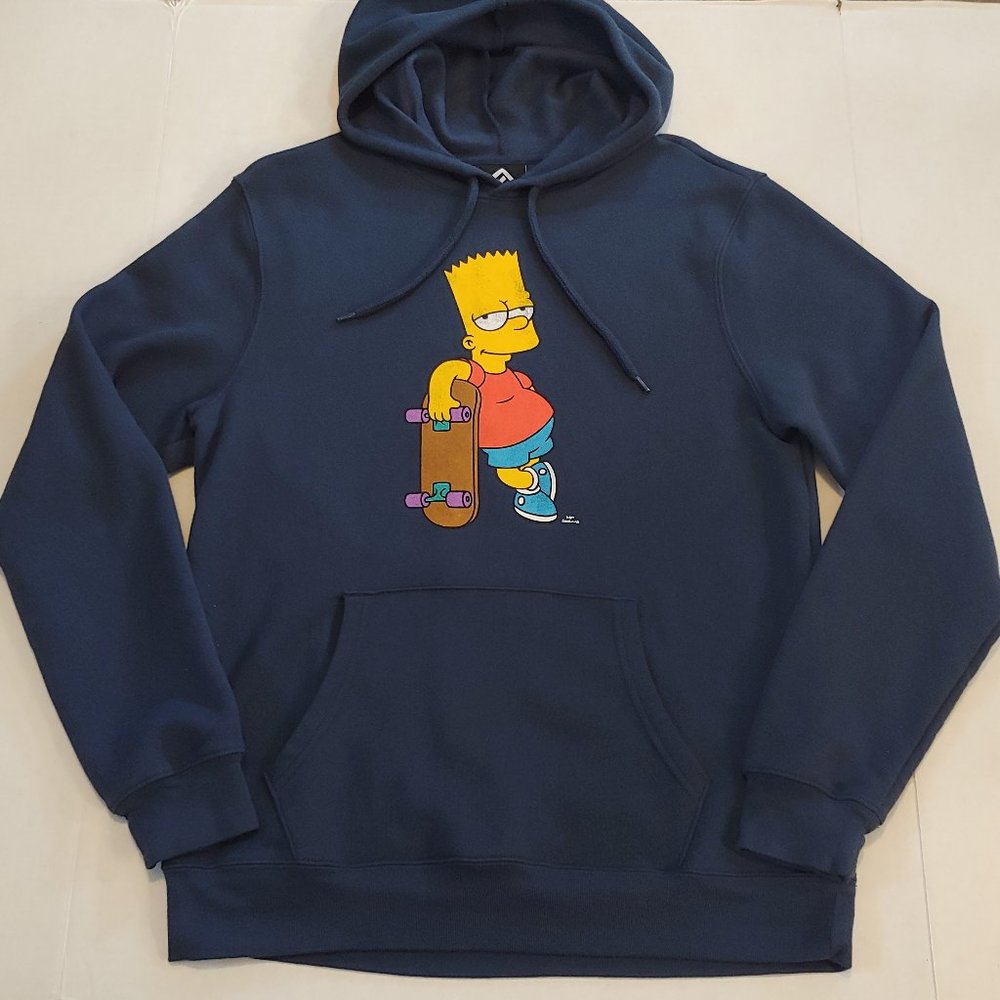 Bart Simpson skateboarding graphic hoodie